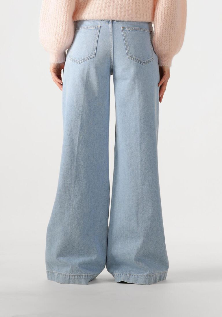 blauwe closed wide jeans glow up