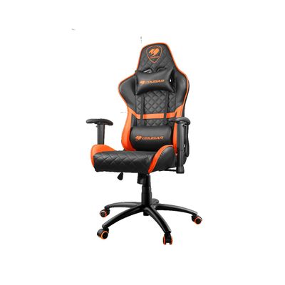 Fauteuil gamer Armor One - accoudoirs réglables - appui-tête intégré - noir et orange