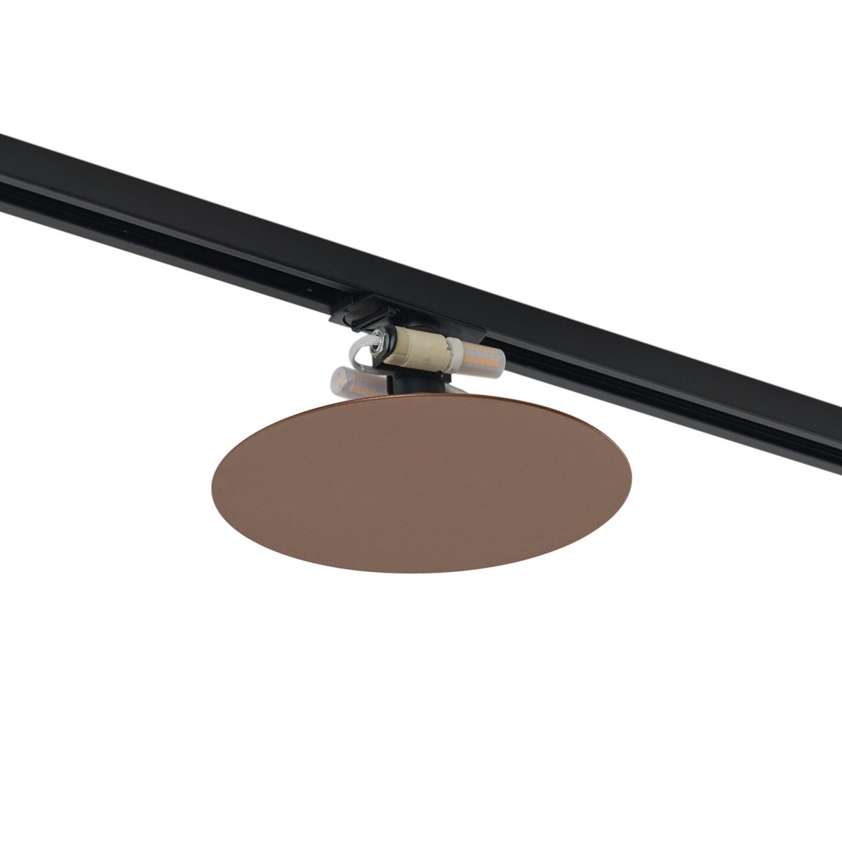 Moderne plafondlamp brons voor railsysteem 1-fase 2-lichts - Iconic Pulley