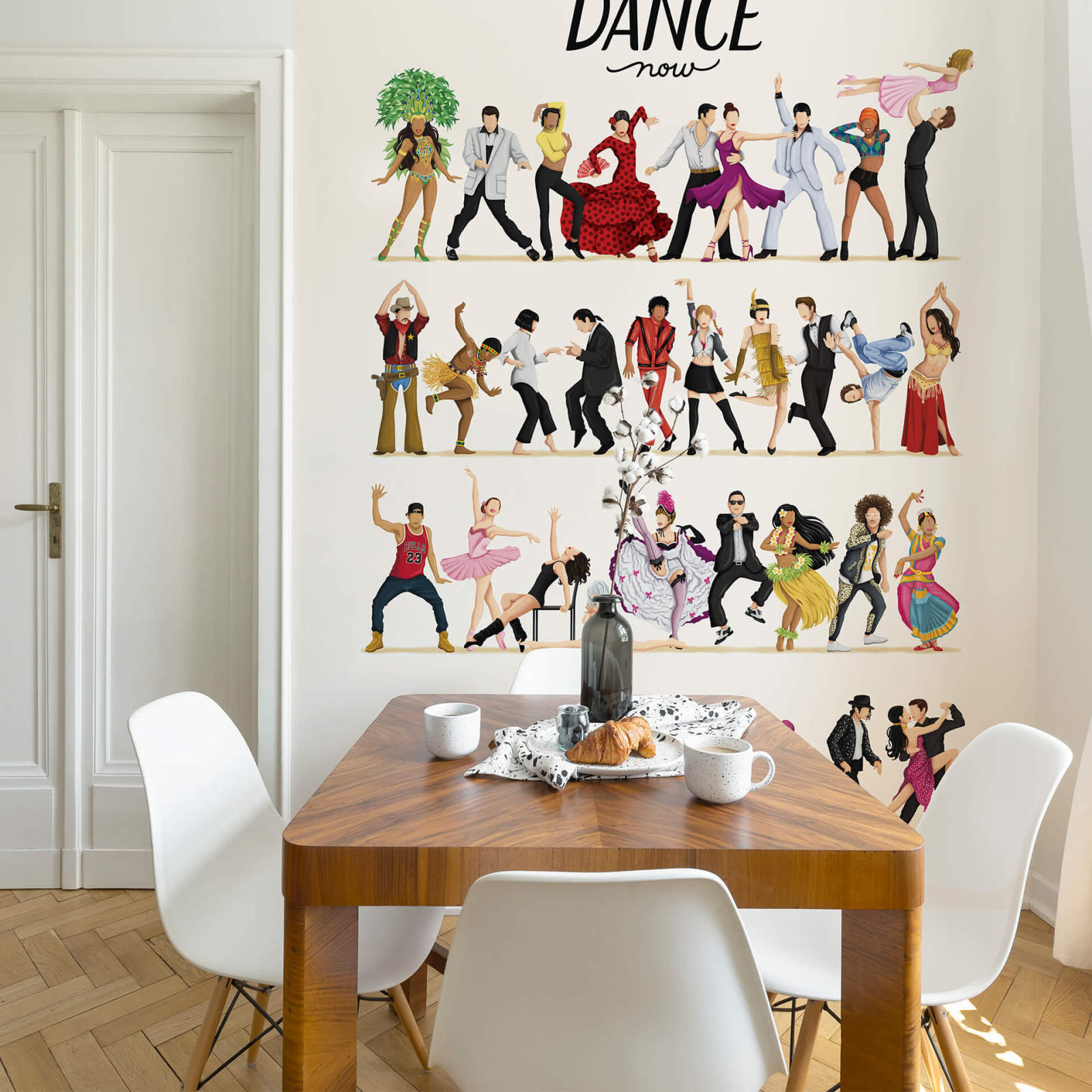 Fototapete DESIGNWALLS 2.0 - bunt-weiß - Küche - 2,6 Meter