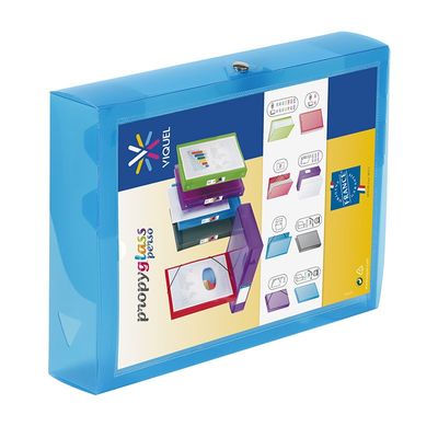 Viquel Propyglass - Boîte de classement personnalisable - dos 60 mm - disponible dans différentes couleurs