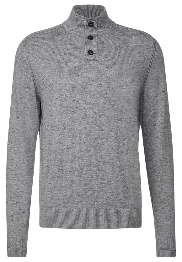 Troyer Strickpullover - stone grey melange