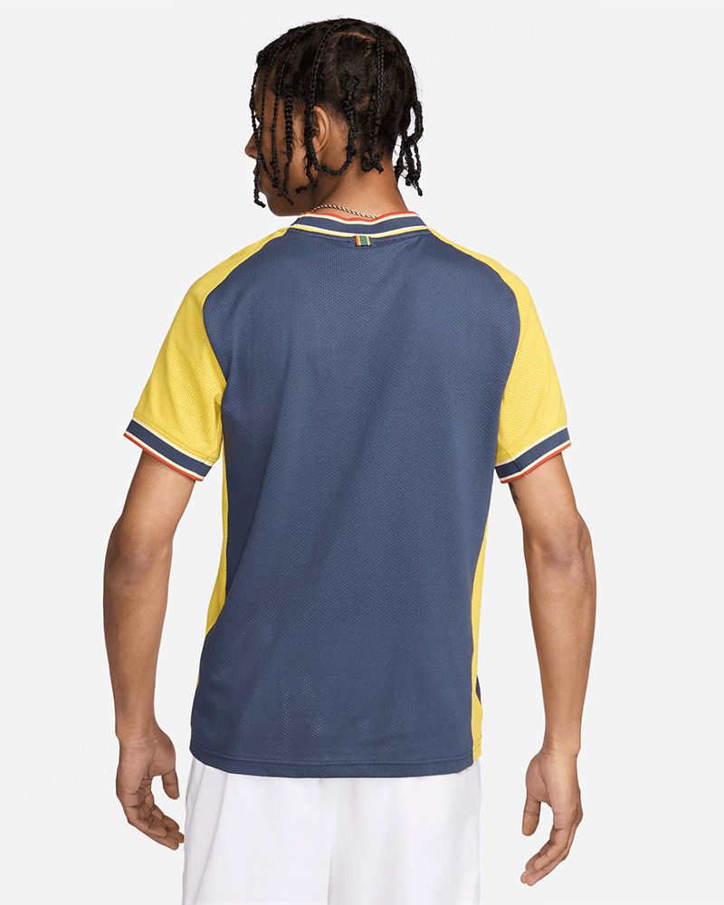 Haut de tennis Nike NikeCourt Bleu & Jaune pour homme