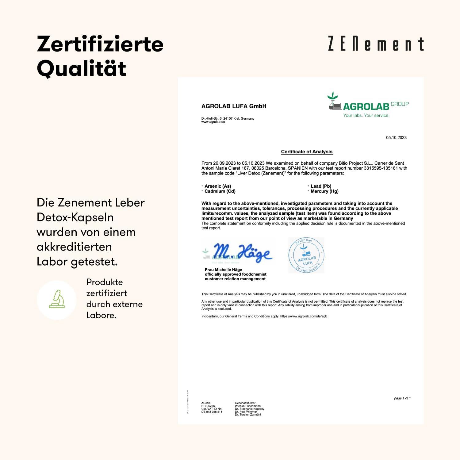 Zenement Leber Detox Kapseln