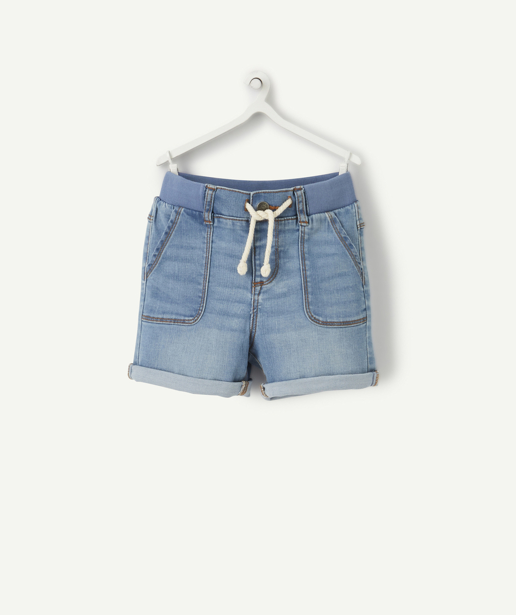 BERMUDA EN DENIM BLEU BÉBÉ GARÇON EN VISCOSE RESPONSABLE