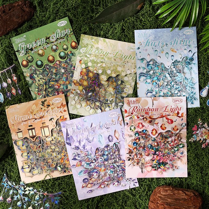 JIMO - Sticker met bloemen-/slingerprint (verschillende ontwerpen)