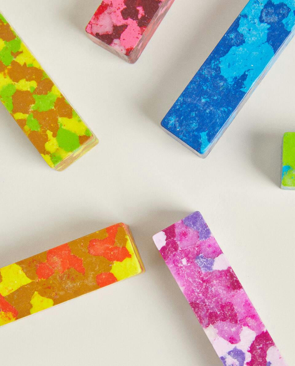Giz de cera multicolorido (pacote com 6)
