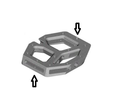 Shimano SM-PD64A Pedal Reflekser 4 Stk