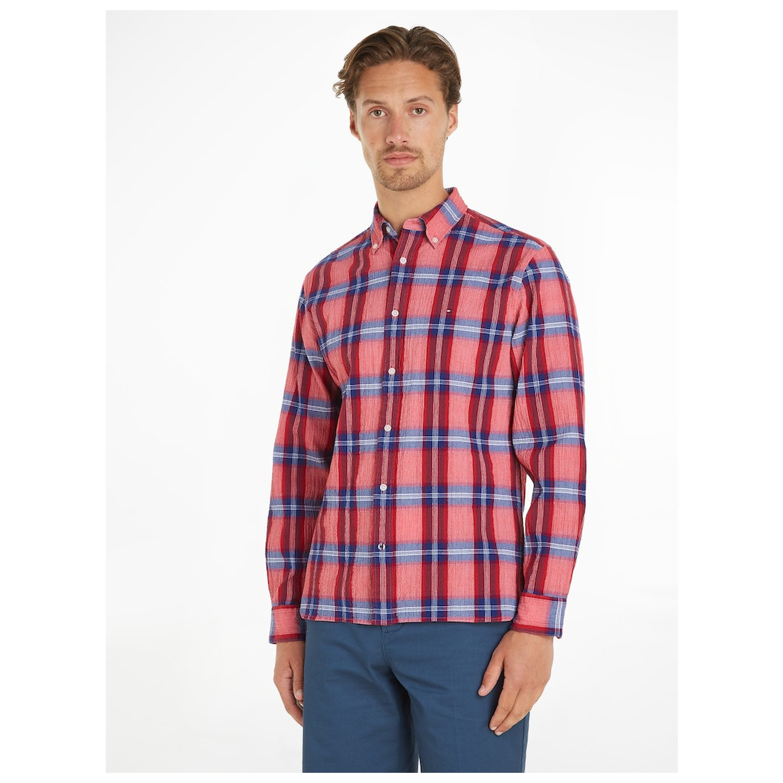 Tommy Hilfiger FLEX TEXTURED TARTAN RF SHIRT