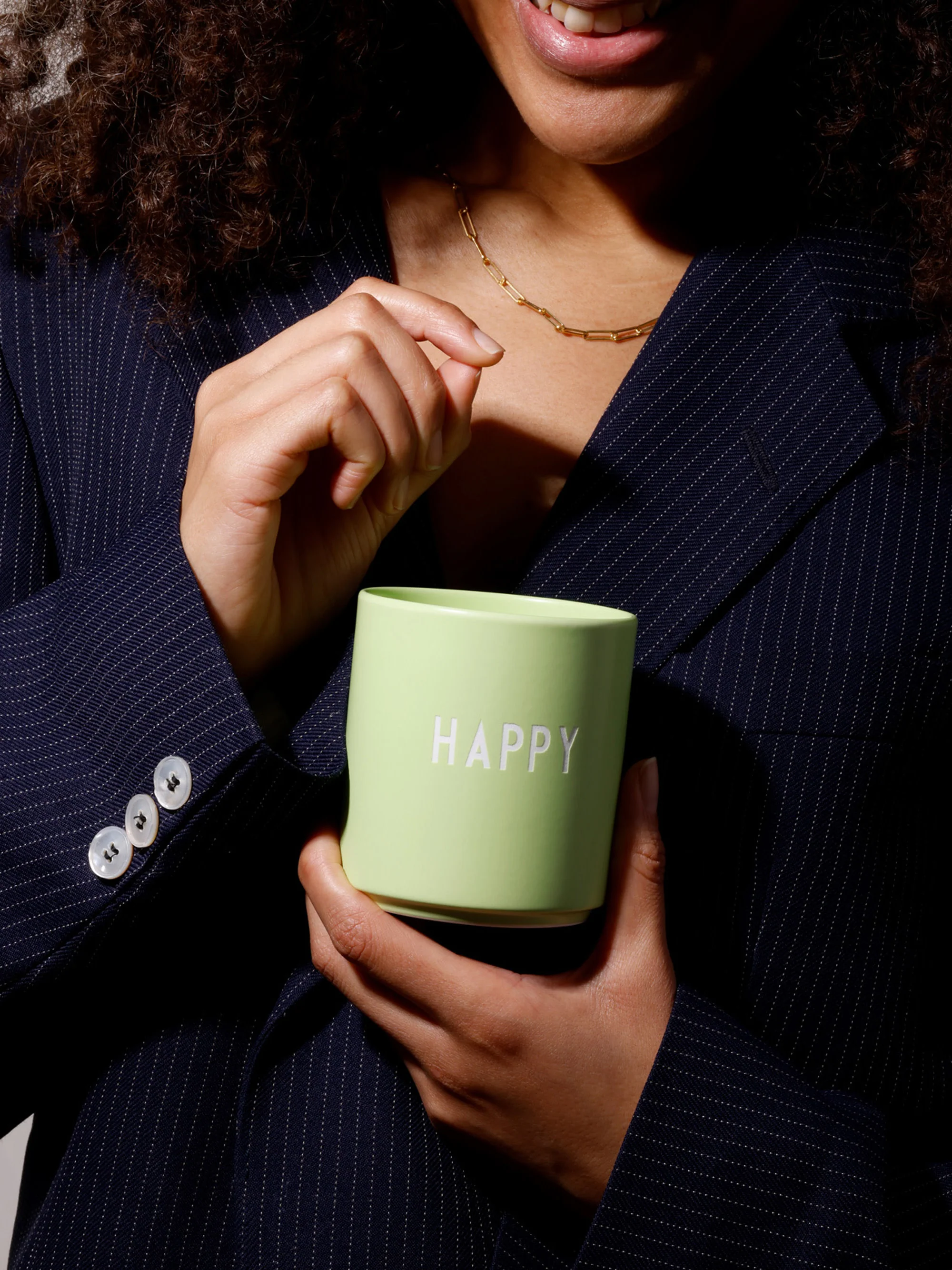 Kopje Favourite Happy met opschrift
