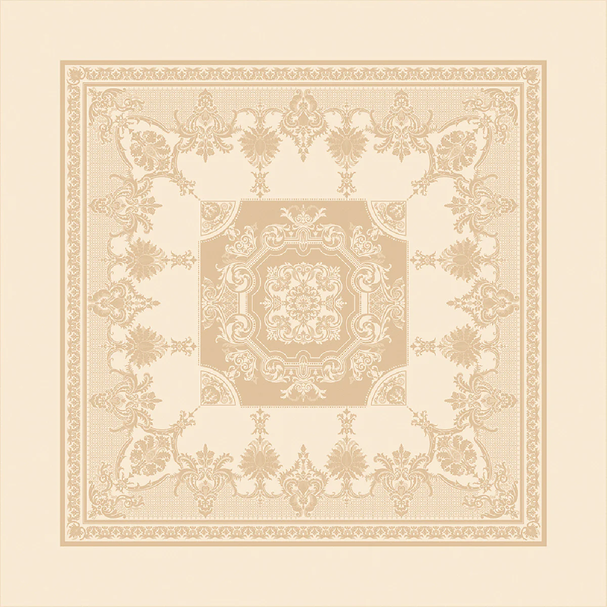 Nappe antitache déperlant coton & autres fibres beige 174X304 Garnier