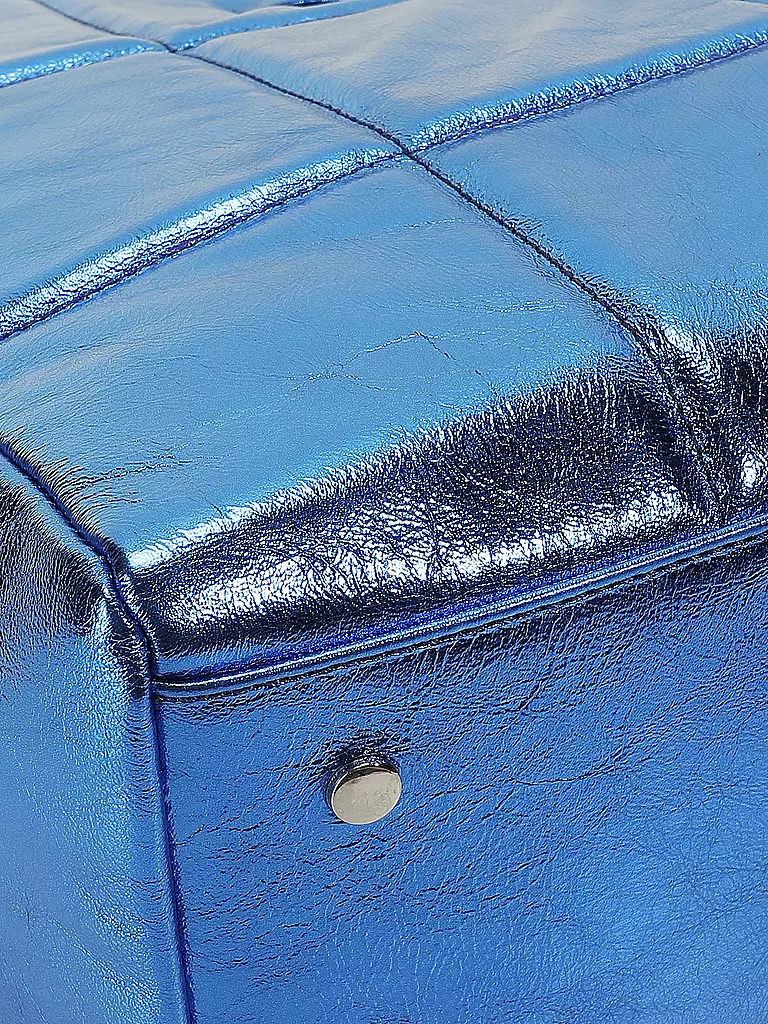 JULIA SKERGETH Ledertasche - Shopper THE QUILTED BAG SOFT blau