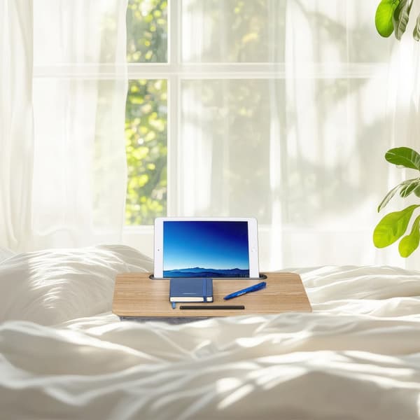 Pute til laptop med mobiltelefonholder