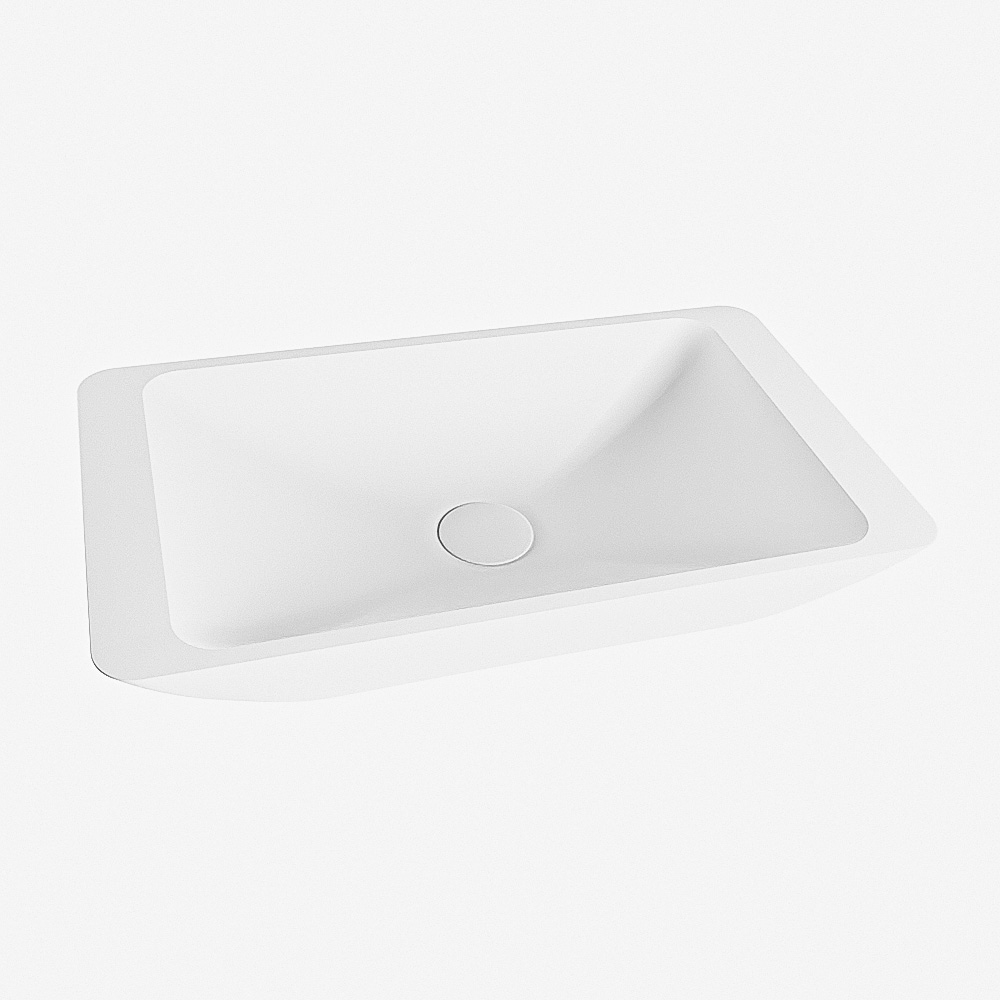 Mondiaz Topi Solid Surface waskom 60x35cm talc