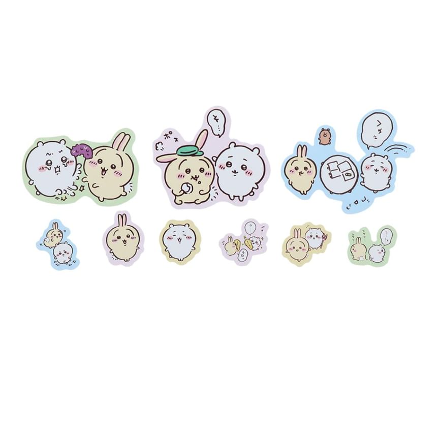 Sun-Star Stationery - Chiikawa Stickerset - Usagi & Chiikawa
