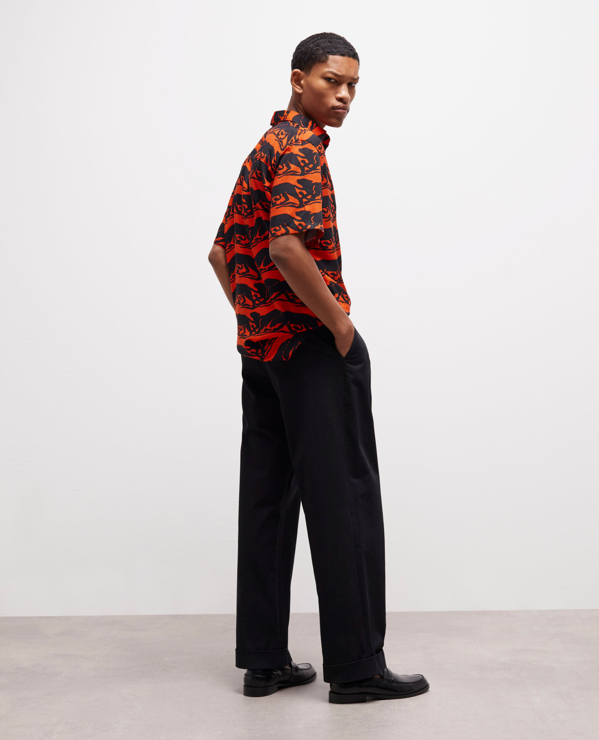 Chemise casual panthère
