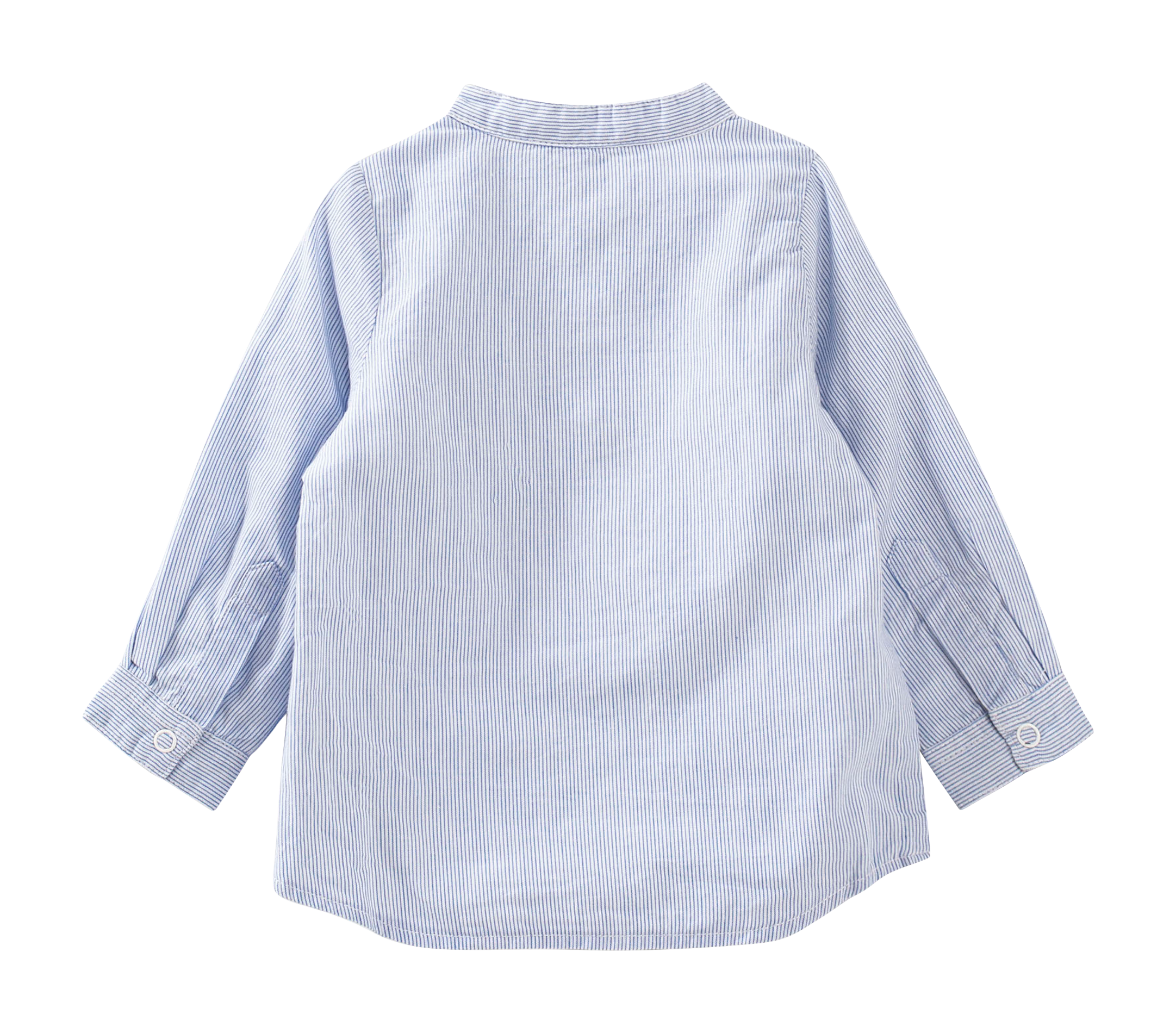 Chemise col mao réversible en coton | Blanc