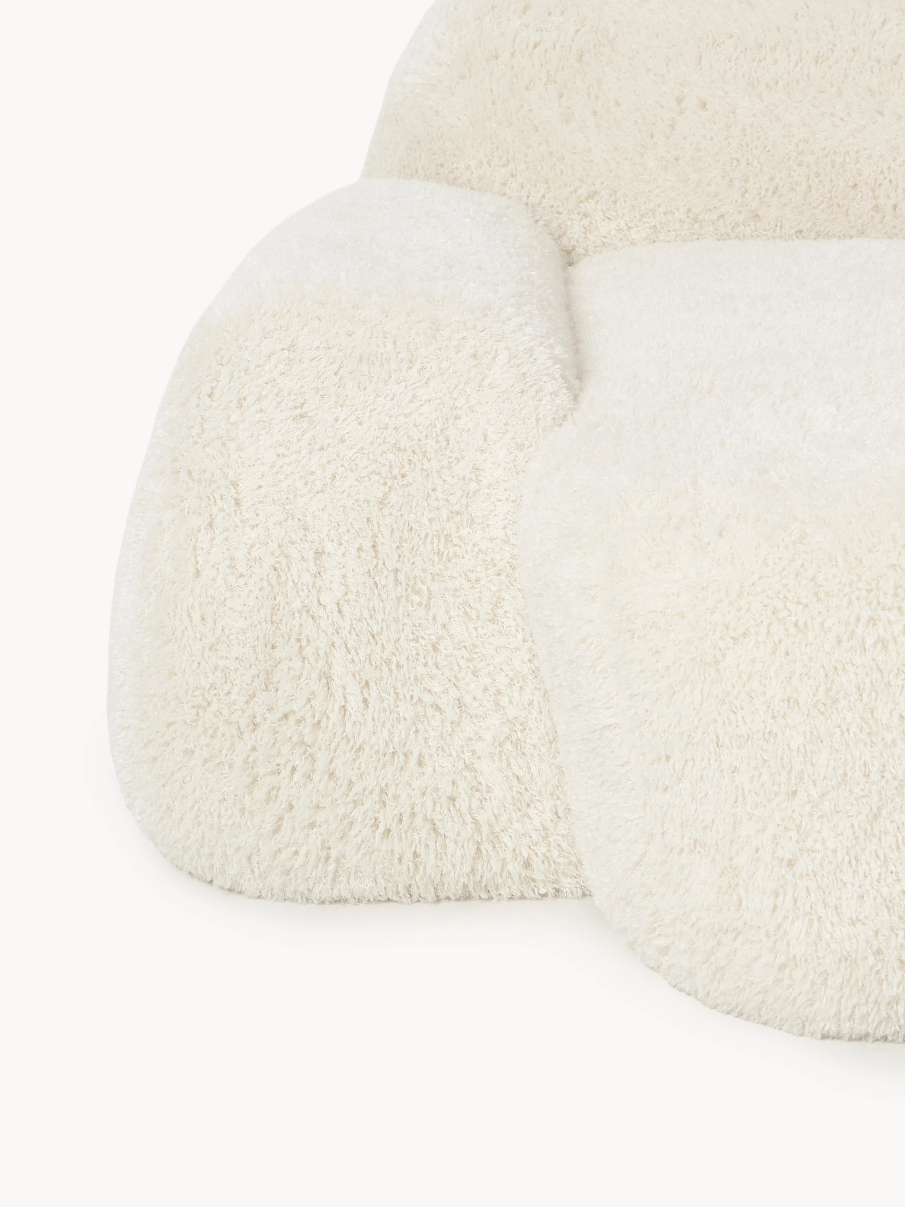 Modulaire teddy hoekbank Wolke (4-zits) met chaise longue