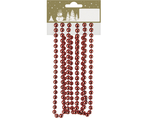 Kerstketting 180 cm rood