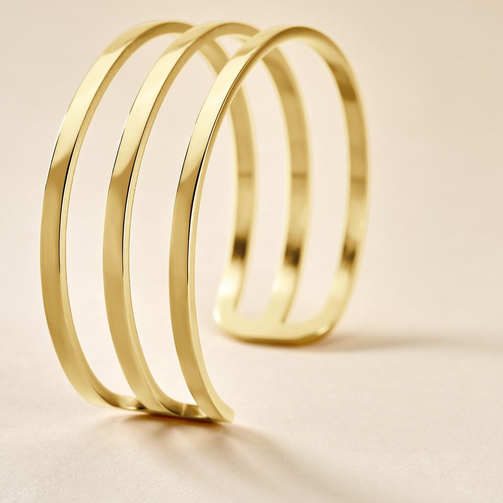 Bracelet Jonc Adel Acier Jaune
