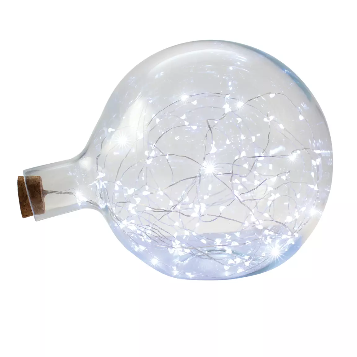 Globe lumineux déco 200 LED (H30 cm) Blanc froid