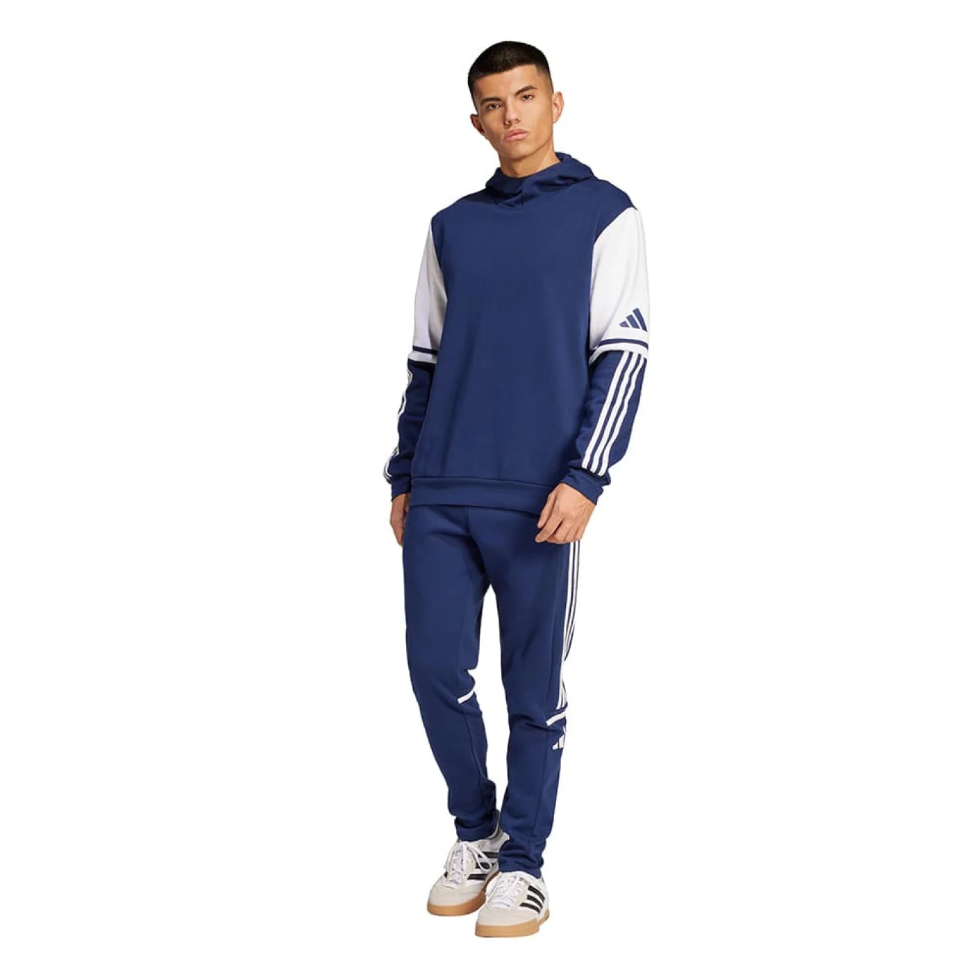 adidas Squadra 25 Sweat Hooded Trainingspak Donkerblauw Wit