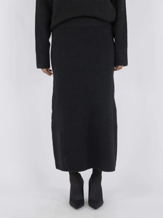 Neo Noir Ashanti Knit Skirt Black
