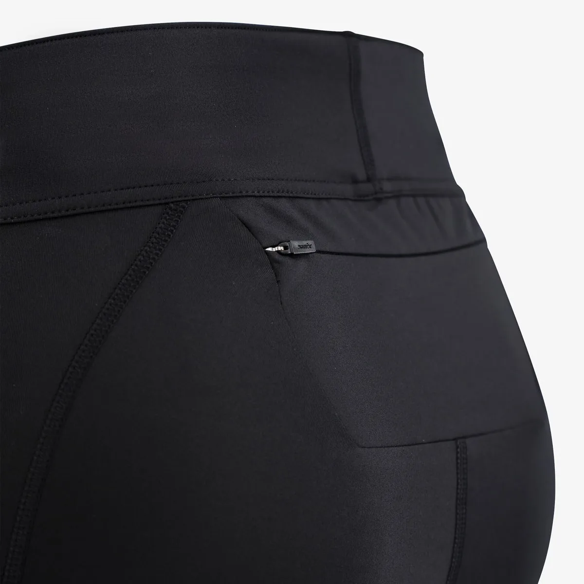 Swix Women's Pace High Waist Half Tights Black