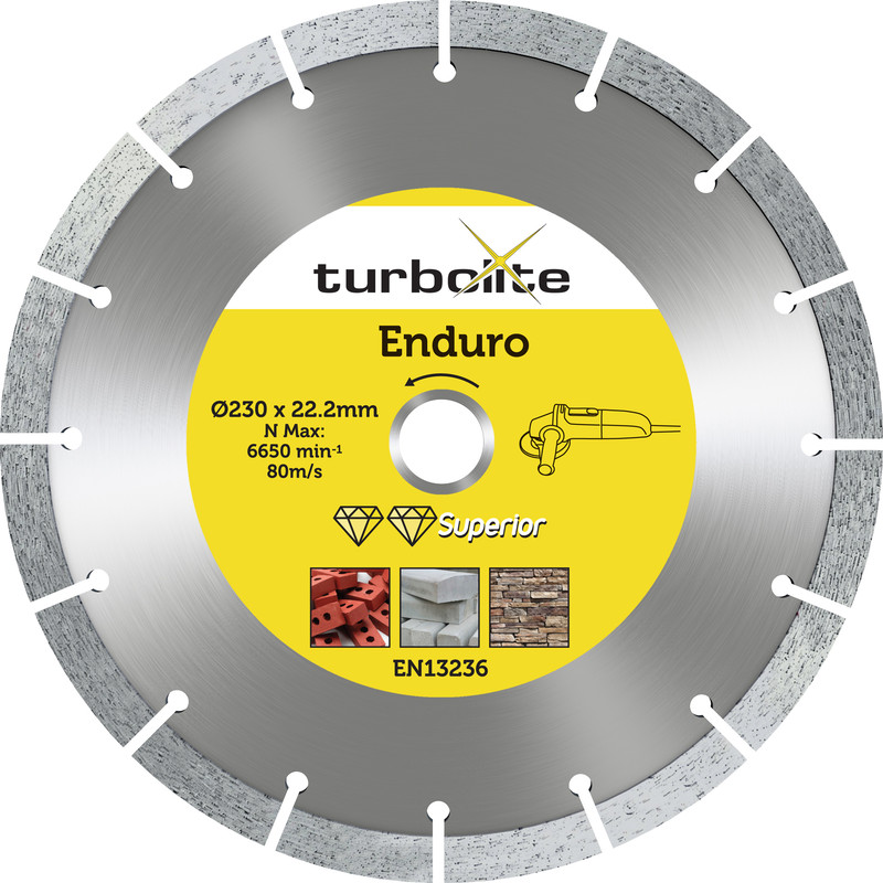Turbolite Superior Enduro diamantschijf universeel 230x22,2mm