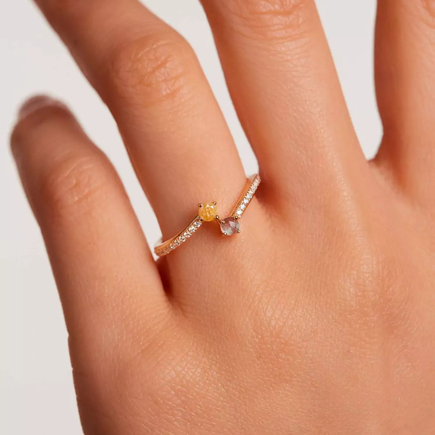 PDPAOLA Villa Ring 18 kt. Forgyldt Sølv AN01-647