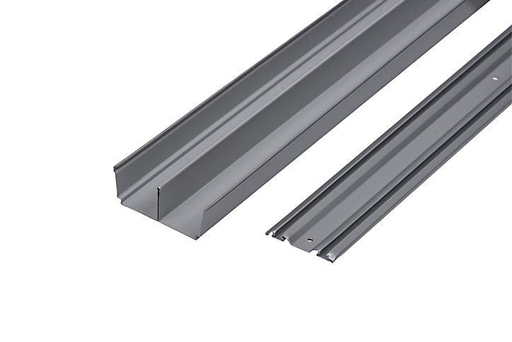 Kit de rails Form haut + bas L. 120 cm, laqué gris