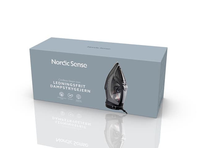Nordic Sense Ledningsfrit dampstrygejern Black/Grey