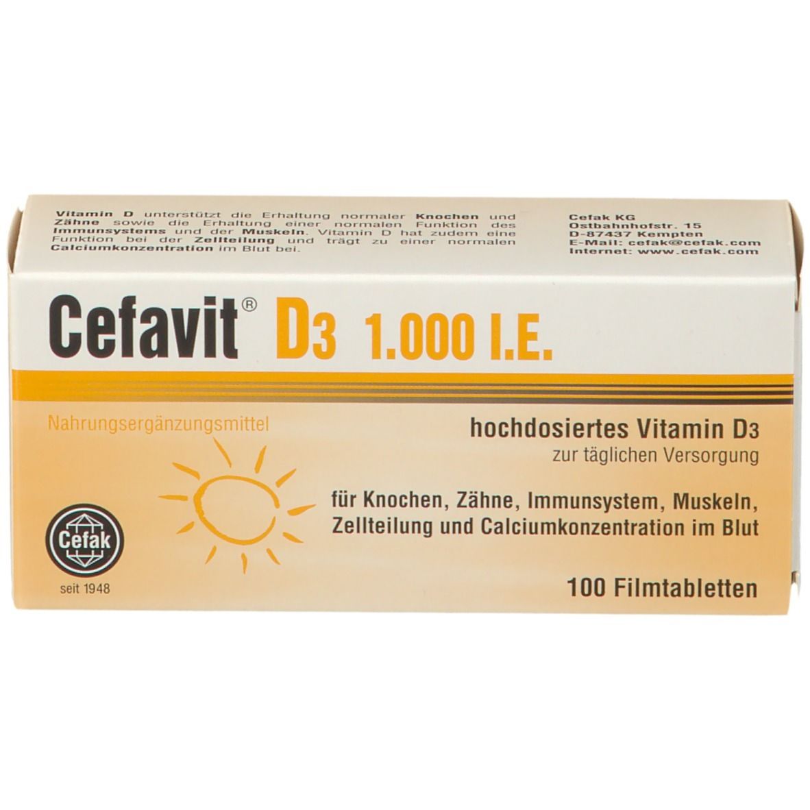 Cefavit® D3 1.000 I.E.