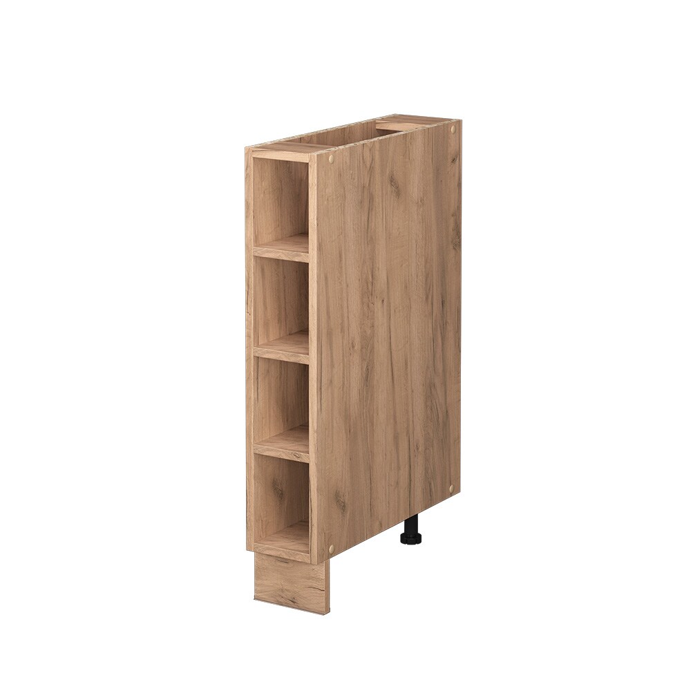 Vicco Regalunterschrank Küchenschrank Küchenmöbel Fame-Line Eiche Goldkraft 15 cm modern Küche Unterschrank Einbauküche Einlegeboden Küchenzeile Regal Aufbewahrung