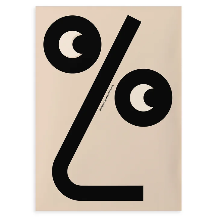 Paper Collective - % Poster, 100 x 140 cm