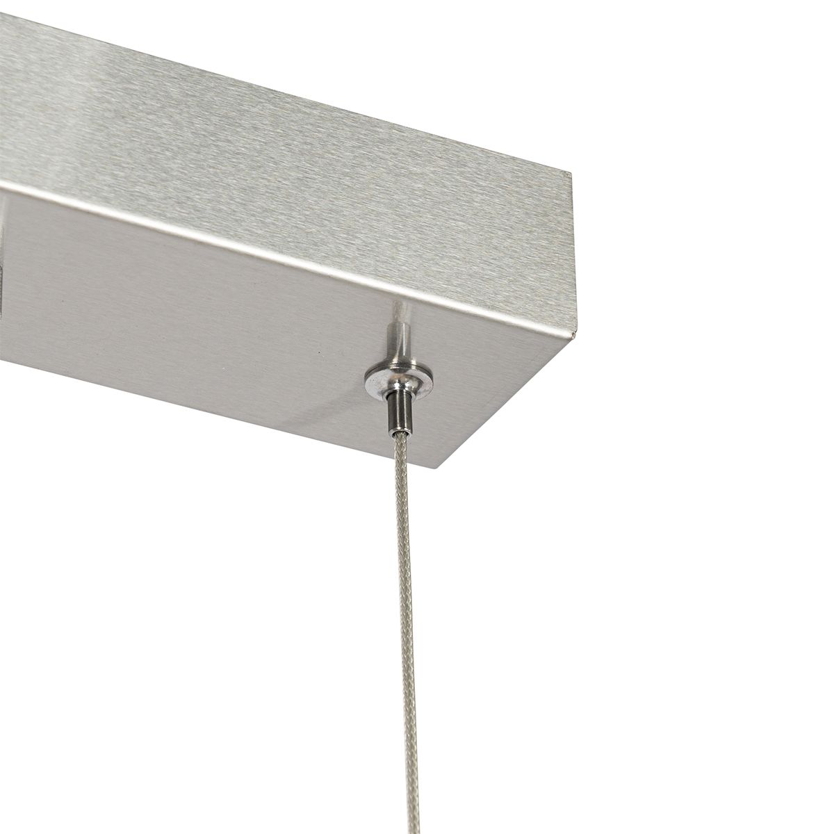 Hanglamp staal langwerpig incl. LED 3-staps dimbaar 3-lichts - Lyani