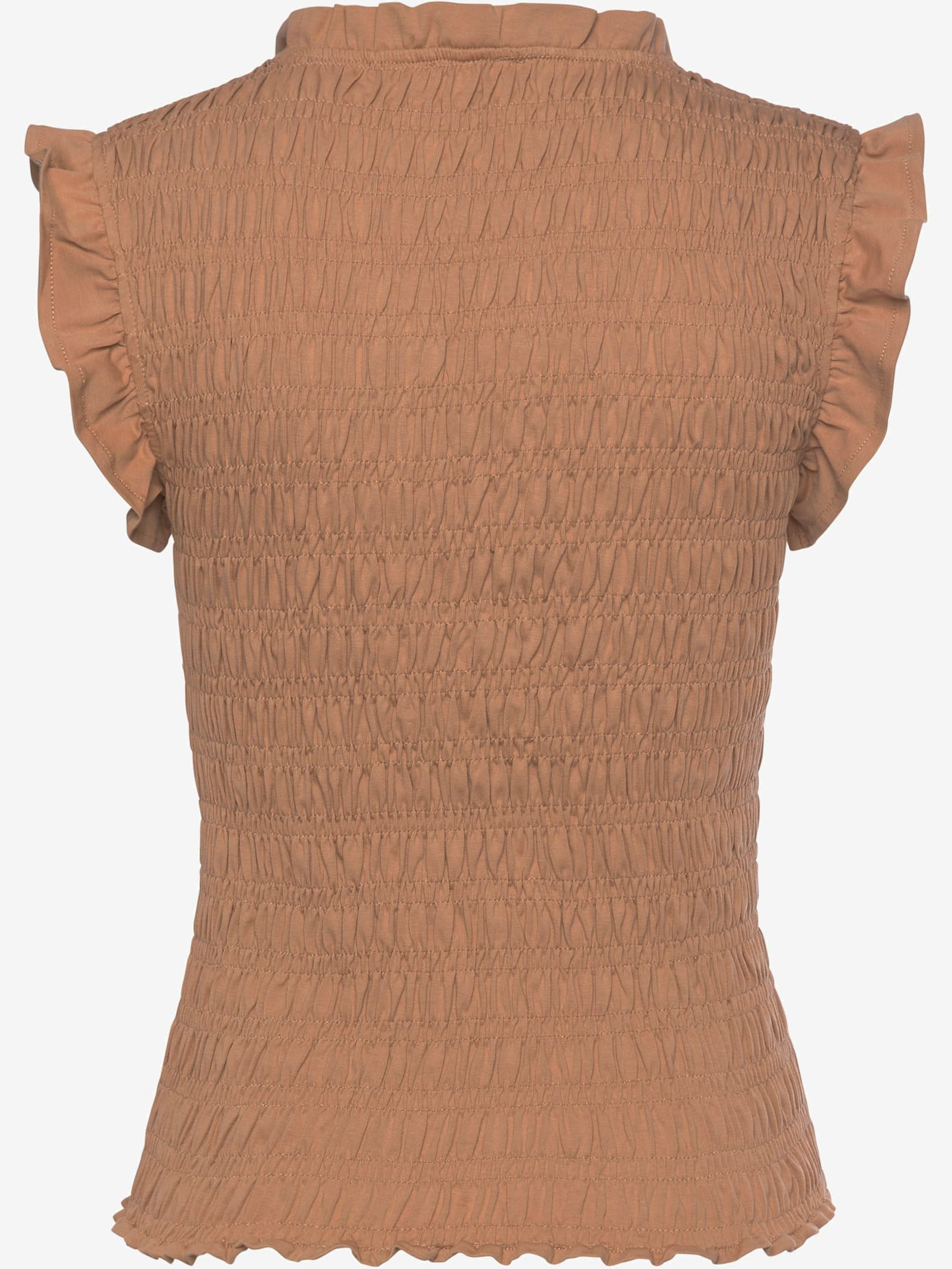 T-shirt à col rond encolure et manches avec volants