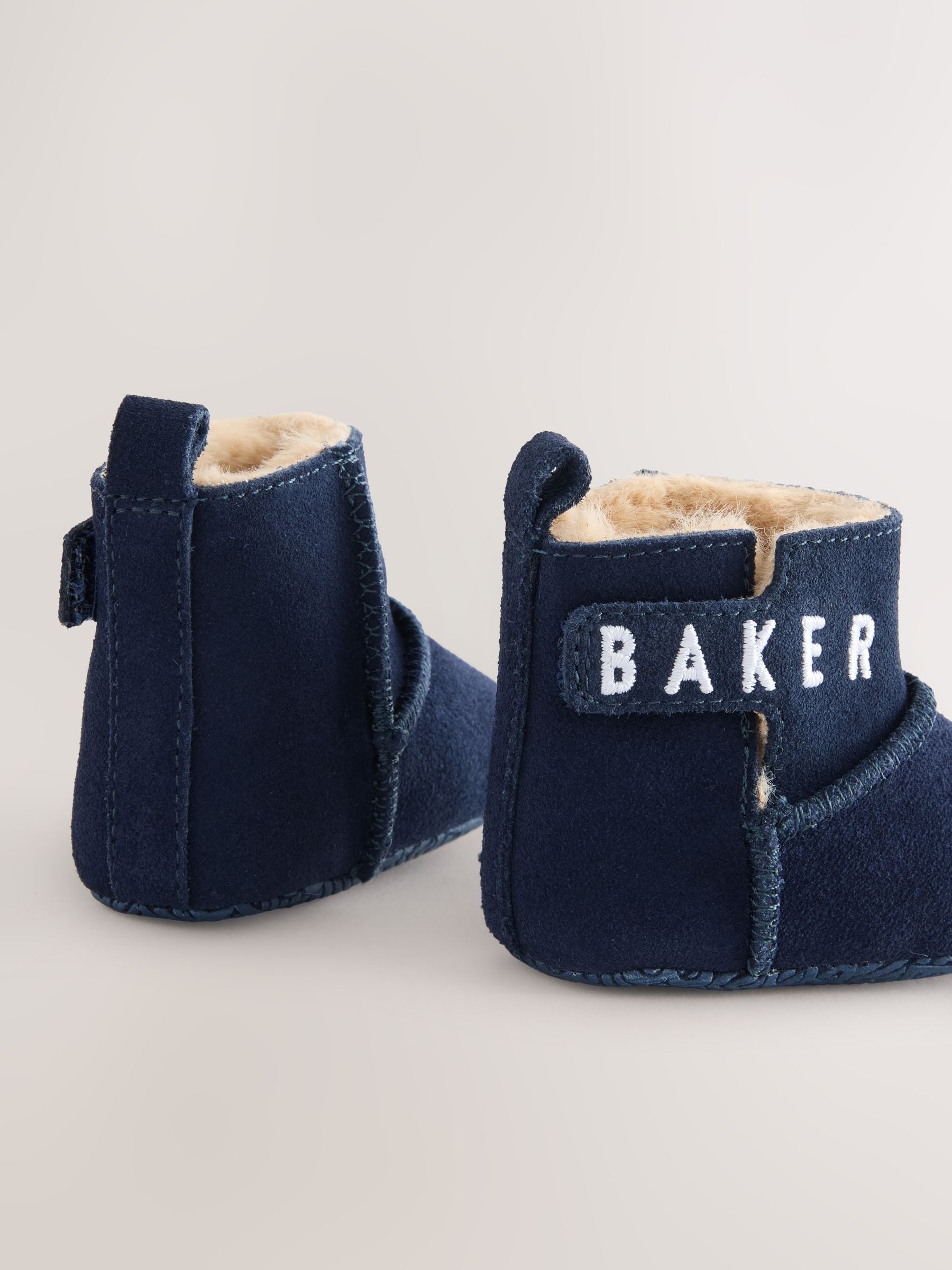 Marineblauw - Baker by Ted Baker Babyslofjes Boots voor Jongens