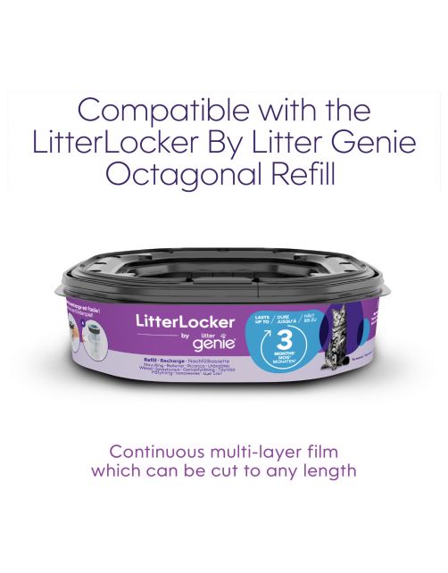 Litter Locker Litterlocker By Genie - Kattenbakaccessoires - 24.3x23x7x43.3 cm Wit