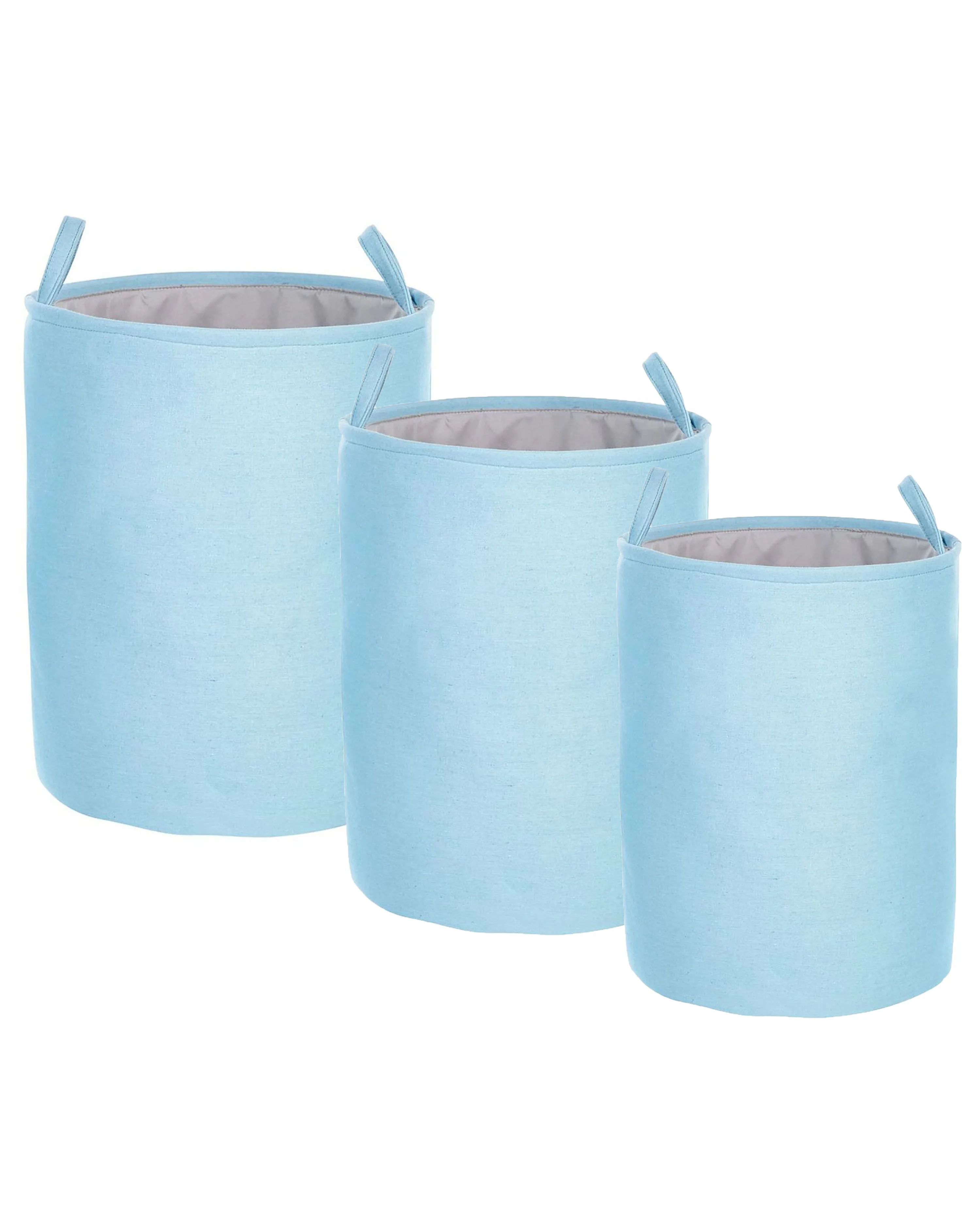 Set van 3 manden ARCHA Katoen Lichtblauw