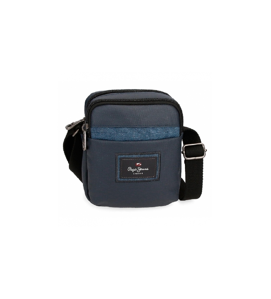 Bolsa de ombro Pepe Jeans Court azul marinho - 12x15x3,5cm