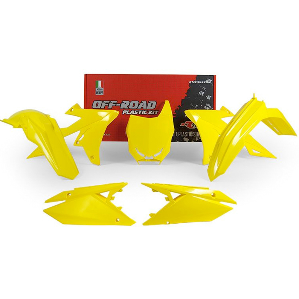 RTECHMX - Kit plastique Suzuki RMZ (2018-2022) - RKITRMZGI0518 Jaune