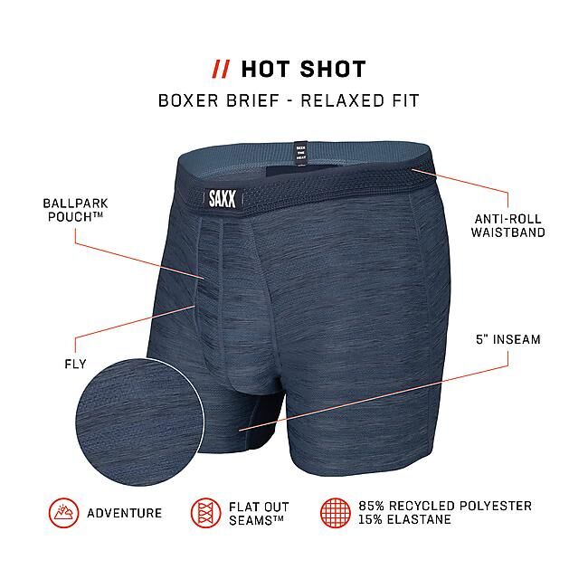SAXX UNDERWEAR - DROPTEMP COOLINGMESH BOXER BRIEF FLY