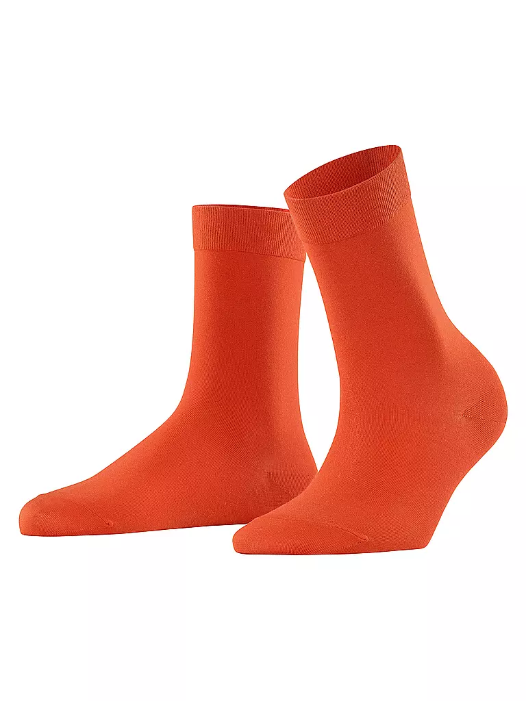 FALKE Socken COTTON TOUCH ziegel rot