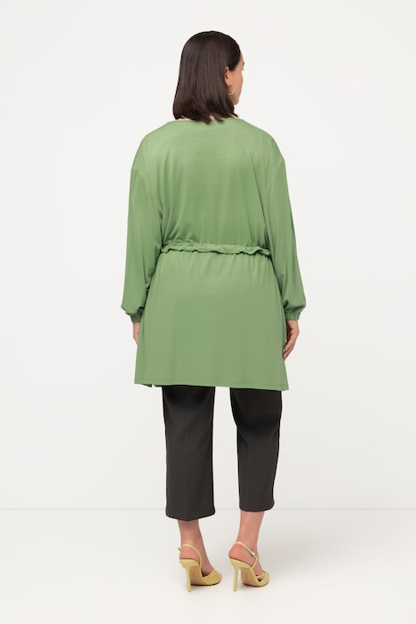 Jacke, Tunnelzug, Oversized, asymmetrischer Kragen