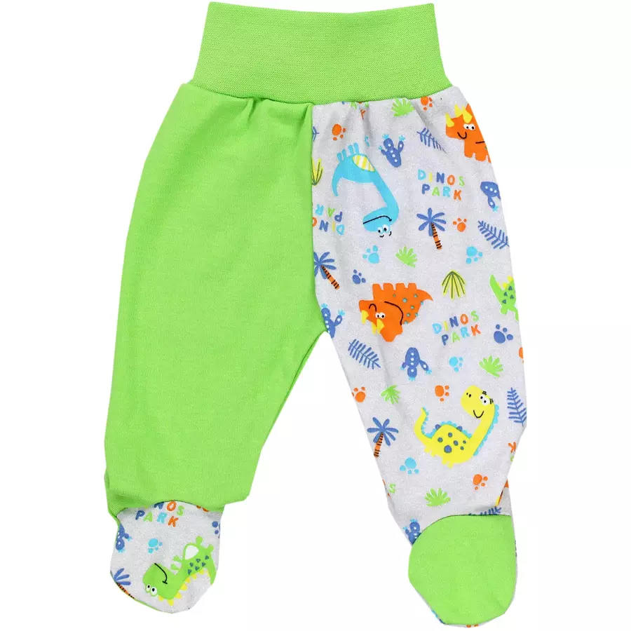 TupTam Baby Hose mit Fuß 5er Pack graugrün