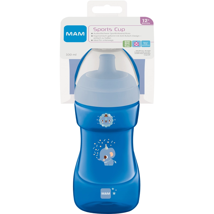 MAM Trinkbecher Sports Cup, 330 ml, Elefant