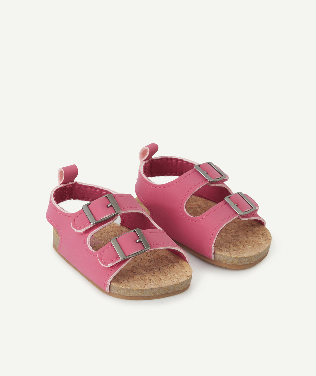 sandales bébé fille à scratch roses