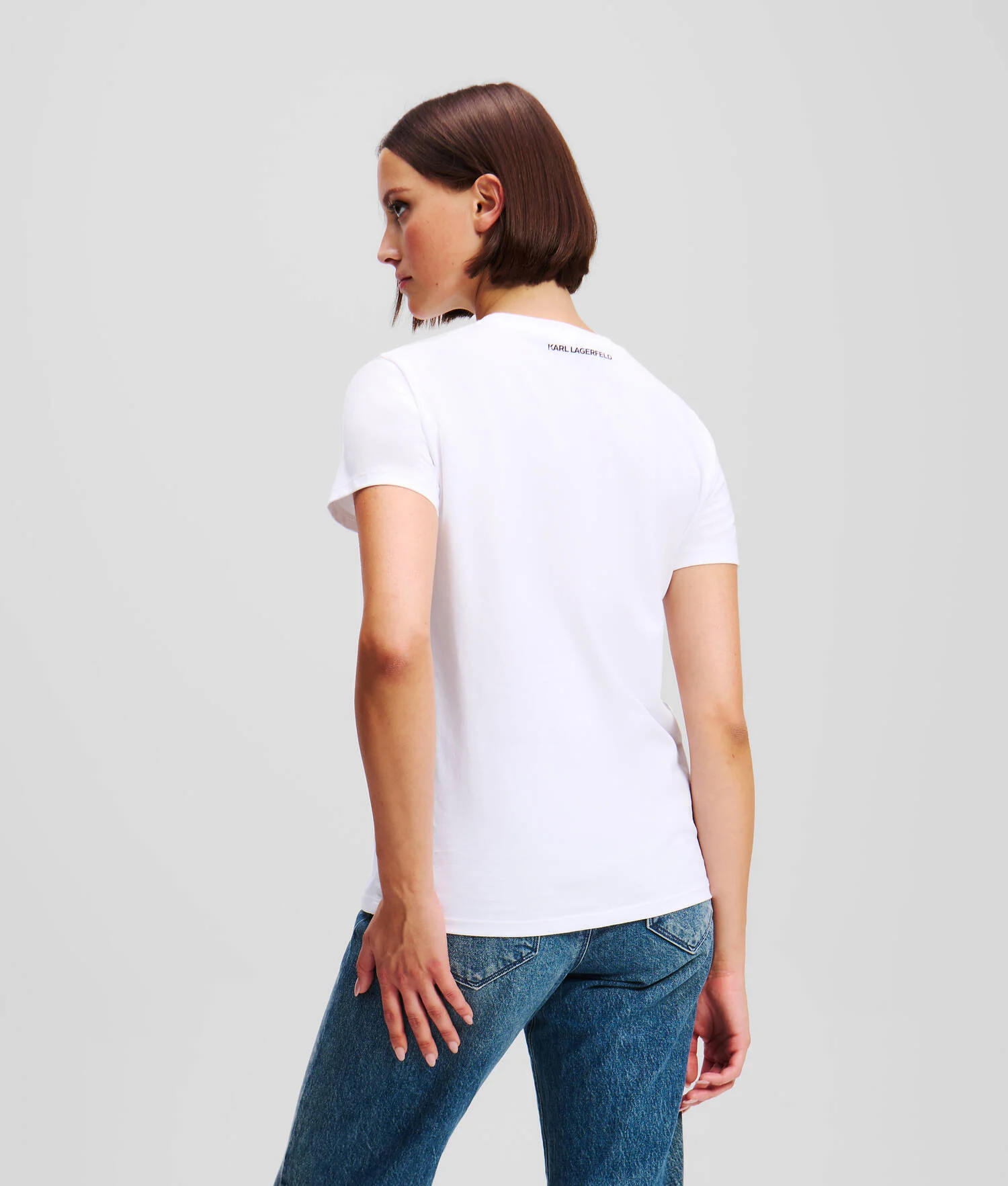 T-SHIRT EN BOUCLÉ KARL SIGNATURE