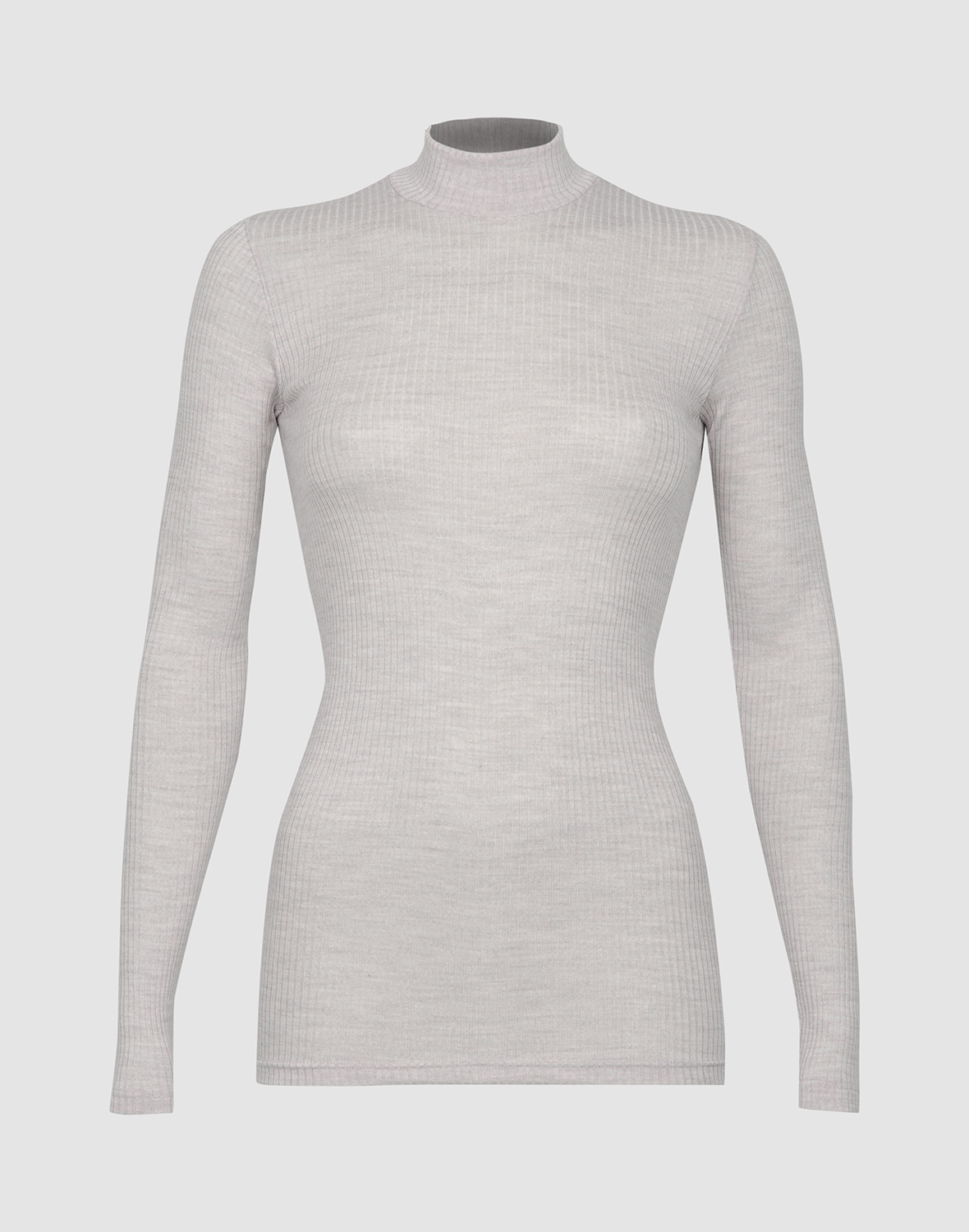 Shirt met hoge hals van merinowol voor dames